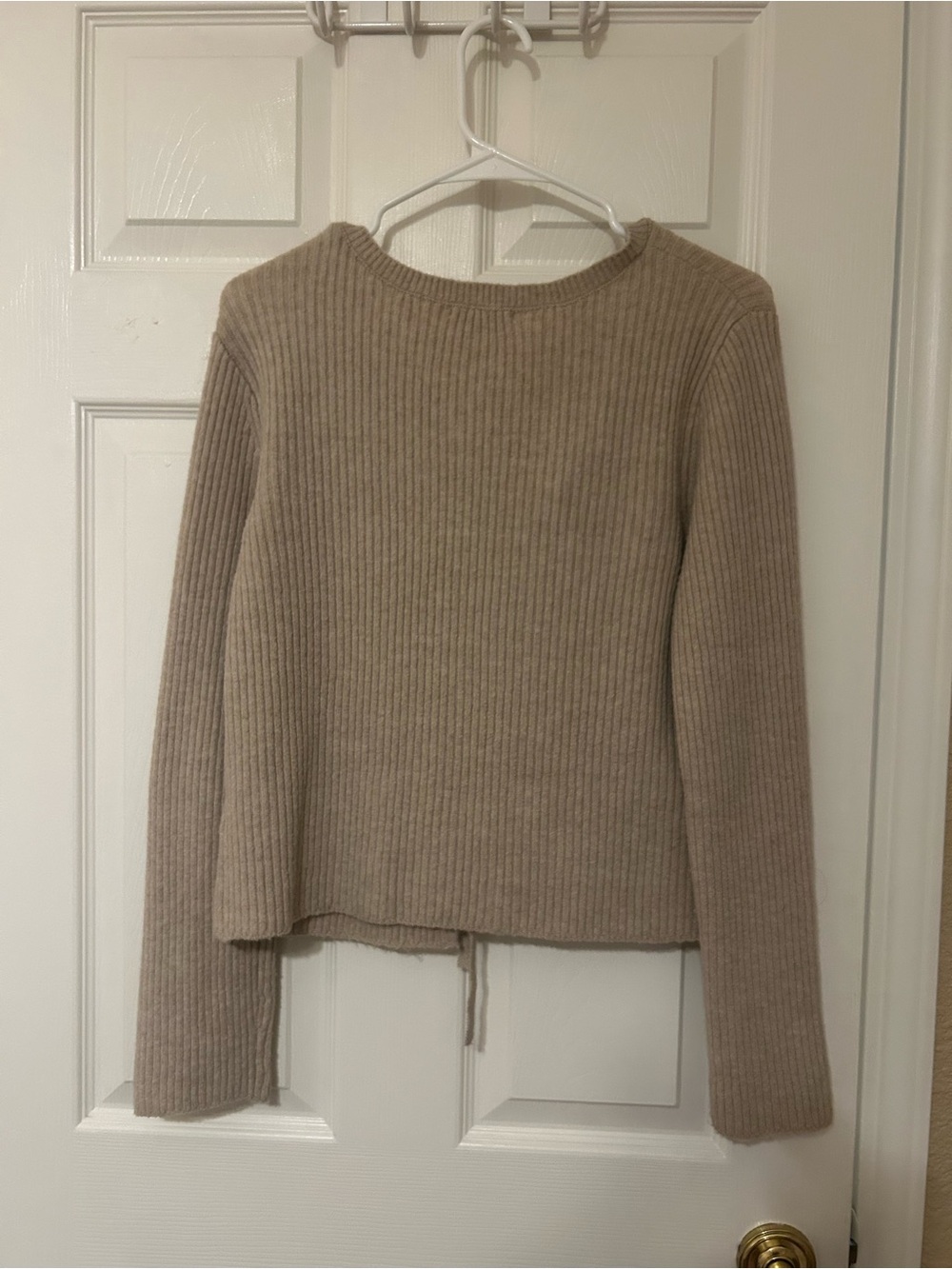 GU Tie-Front Ribbed Cardigan - Picture 6 of 9